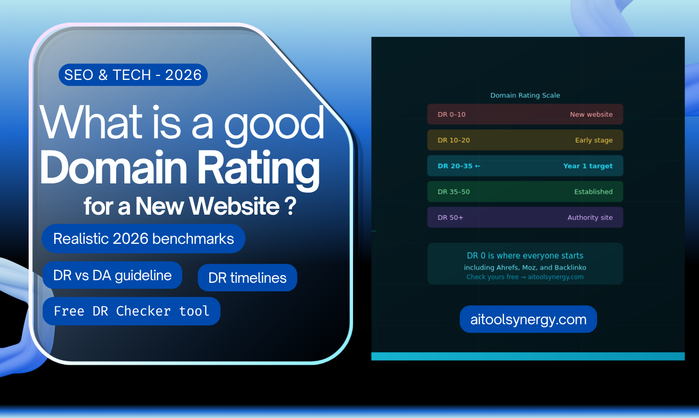 What is a good domain rating for a new website — 2026 benchmarks guide