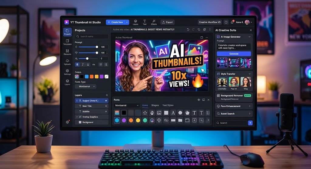 AI Tool to Create YouTube Thumbnail